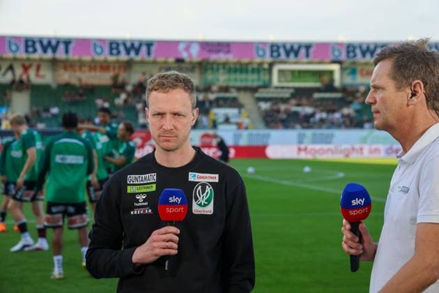 22 05 2026, Ried im Innkreis, AUT, On the road in Upper Austria, SV Oberbank Ried Rapid Wien, Austrian Football League, ADMIRAL Bundesliga, in the picture Maximilian Senft, Max Senft, Ried, Headcoach,