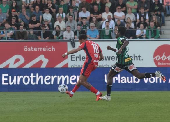 22 05 2026, Ried im Innkreis, AUT, On the road in Upper Austria, SV Oberbank Ried Rapid Vienna, Austrian Football League, ADMIRAL Bundesliga, in the picture Petter Noaskhare Dahl, Rapid,