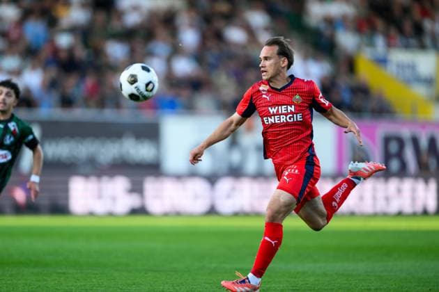 SOCCER - BL, Ried vs Rapid RIED,AUSTRIA,22.MAY.26 - SOCCER - ADMIRAL Bundesliga, Europacup play off, SV Ried vs SK Rapid Wien. Image shows Nikolaus Wurmbrand (Rapid).  GEPAxpictures xChristianxMoser