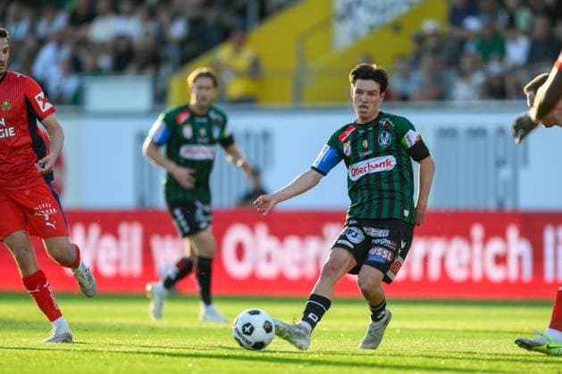 SOCCER - BL, Ried vs Rapid RIED,AUSTRIA,22.MAY.26 - SOCCER - ADMIRAL Bundesliga, Europacup play off, SV Ried vs SK Rapid Wien. Image shows Nicolas Bajlicz (Ried).  GEPAxpictures xDanielaxMoser