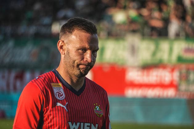 Football Austria, Admiral Bundesliga European Cup Playoff Final ECL 2025 2026, SV Oberbank Ried vs SK Rapid Wien SKR BWT x Oberösterreichische Arena Ried Andreas Weimann Copyright: xLukasxBierederx