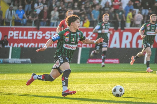 Football Austria, Admiral Bundesliga European Cup Playoff Final ECL 2025 2026, SV Oberbank Ried vs SK Rapid Wien SKR BWT x Oberösterreichische Arena Ried Jussef Nasrawe SV Oberbank Ried Copyright: xLukasxBierederx