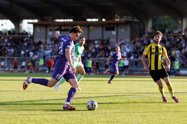 Mark Radoki 19, TSV Schwaben Augsburg at the match between TSV Schwaben Augsburg v SV Kirchanschöring, Soccer, Men, Regionalliga Bayern Relegation, 2025 2026, 2 Matchday on 22 05 2026 in Augsburg, Rosenaustadion Bayern Germany
