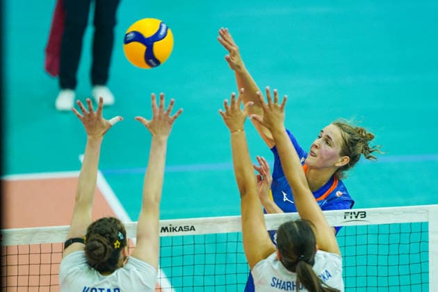 2026-05-22 Netherlands v Ukraine - Four Nations Cup APELDOORN, NETHERLANDS - MAY 22: Jolien Knollema of The Netherlands during the Four Nations Cup match between Netherlands and Ukraine at Omnisport on May 22, 2026 in Apeldoorn, Netherlands. Apeldoorn Omnisport Netherlands Content not available for redistribution in The Netherlands directly or indirectly through any third parties. Copyright: xAndrexWeeningx