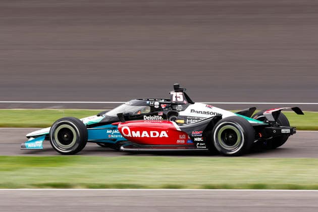 INDIANAPOLIS, IN - MAY 22: Takuma Sato (75) Rahal Letterman Lanigan Racing Honda during practice for the NTT IndyCar, Indy Car, IRL, USA Series Miller Light Carb Day on May 22, 2026 at Indianapolis Motor Speedway in Indianapolis, IN. (Photo by Jeffrey Brown Icon Sportswire) AUTO: MAY 22 NTT IndyCar Series Miller Lite Carb Day EDITORIAL USE ONLY Icon052226002