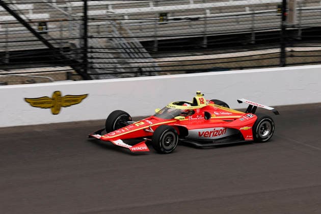 INDIANAPOLIS, IN - MAY 22: David Malukas, David Malukas of the 12 Verizon Team Penske Chevrolet goes into turn one during practice for the NTT IndyCar, Indy Car, IRL, USA Series Miller Light Carb Day on May 22, 2026 at Indianapolis Motor Speedway in Indianapolis, IN. (Photo by Jeffrey Brown Icon Sportswire) AUTO: MAY 22 NTT IndyCar Series Miller Lite Carb Day EDITORIAL USE ONLY Icon052226045