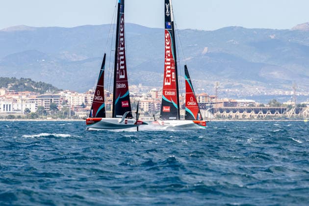 Louis Vuitton 38Th America™S Cup Preliminary Regatta Sardinia Emirates Team New Zealand (sx), Emirates Team New Zealand Women And Youth in azione durante il primo giorno di regate ufficiali. La regata preliminare in Sardegna, che fa parte della 38Âª America s Cup ed e sponsorizzata da Louis Vuitton, offre ai team la prima opportunitÃ di mettere alla prova le proprie capacitÃ in vista dell evento di Napoli del 2027. Le regate si svolgeranno nel Golfo di Cagliari e vedranno in gara imbarcazioni AC40 monotipo completamente equalizzate, capaci di raggiungere velocitÃ superiori ai 40 nodi. VenerdÃ¬ 22 maggio 2026 - ( Photo Mauro Ujetto LaPresse ) Louis Vuitton 38Th America™S Cup Preliminary Regatta Sardinia Emirates Team New Zealand (L), Emirates Team New Zealand Women And Youth on the first day of racing in the Preliminary Regatta in Cagliari The preliminary regatta in Sardinia, which is part of the 38th America s Cup and sponsored by Louis Vuitton, offers the first opportunity for teams to test their skills as they prepare for the event in Naples in 2027. The races will take place in the Gulf of Cagliari, featuring fully equalized AC40 one-design yachts that can reach speeds exceeding 40 knots. Friday 22 May 2026 - ( Photo Mauro Ujetto LaPresse )  Copyright: xMauroxUjettox LaPressex