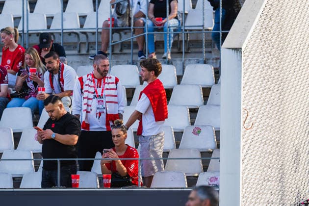 Sasha Moelder in RWE jersey at the stadium Rot Weiss Essen vs SpVgg Greuther Fuerth, Soccer, 2 Bundesliga Relegation 2025 26, Relegation first leg, Season 2025 26, 22 05 2026, DFL REGULATIONS PROHIBIT ANY USE OF PHOTOGRAPHS AS IMAGE SEQUENCES AND OR QUASI VIDEO, Rot Weiss Essen vs FC Ingolstadt 04, Football, 2 Bundesliga Relegation 2025 26, Relegation first leg, Season 2025 26, 22 05 2026 Essen Copyright: xEibner-Pressefoto LukasxBaldygax EP_LBA