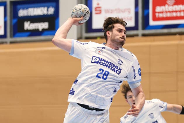 2026 05 22, xkwix, Handball, HBL, ThSV Eisenach TBV Lemgo Lippe, Werner Aßmann Halle, 32 Matchday, Season 2025 2026 Hendrik Wagner TBV Lemgo Lippe 28 throws the ball at the goal Photo xKamilxWilkowskixPressefotoKochx Thüringen Germany