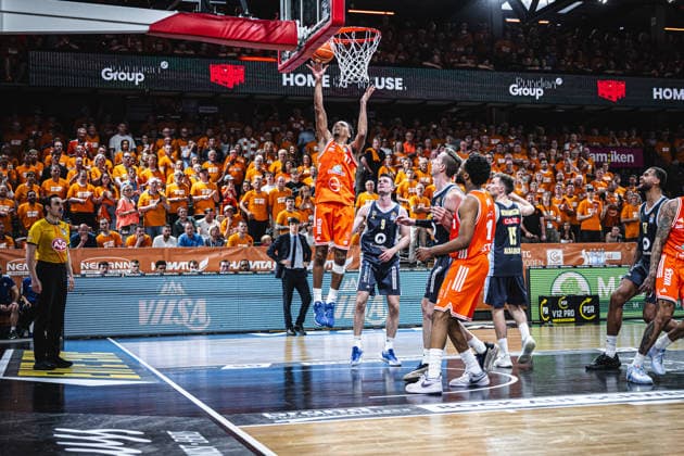 1 Basketball Bundesliga, easyCredit BBL, Season 2025 2026, Men, Playoffs, Quarterfinals, Game 3, 22 05 2026, RASTA Vechta ALBA Berlin Alonzo Verge 11 RASTA Vechta at the Korbleger Vechta RASTA Dome Niedersachsen Germany