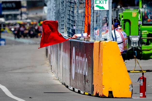 MONTREAL Red flag during the practice session of the Formula 1 Canada Race at the Circuit Gilles Villeneuve on May 22, 2026 in Montreal, Canada Photo by DeFodi Images