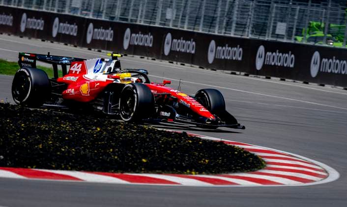 MONTREAL Formula 1 driver Lewis Hamilton of Scuderia Ferrari HP during the Formula 1 Canada Race at the Circuit Gilles Villeneuve on May 22, 2026 in Montreal, Canada Photo by DeFodi Images