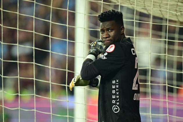 Trabzonspor v TUMOSAN Konyaspor - Turkish Cup Final ANTALYA, TURKIYE - MAY 22: Onana of Trabzonspor gestures during Turkish Cup final between Trabzonspor and TUMOSAN Konyaspor at Corendon Airlines Park Antalya Stadium in Antalya, Turkiye on May 22, 2026. Orhan Cicek Anadolu Antalya Turkey. Editorial use only. Please get in touch for any other usage.  Copyright: x2026xAnadoluxOrhanxCicekx