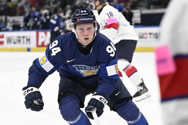 LKS 20260522 Konsta Helenius of Finland during the 2026 IIHF Ice hockey, Eishockey World Championships preliminary round group A match between Finland and Great Britain in Zurich on May 22, 2026. - RONI REKOMAA Zürich Switzerland gA4nbz-Cit4  Copyright: xRonixRekomaax gA4nbz-Cit4