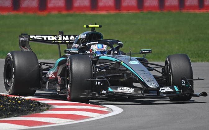 May 22, 2026, Montreal, Qc, CANADA: Mercedes driver Andrea Kimi Antonelli, of Italy, drives during the practice session at the Formula One auto racing Canadian Grand Prix in Montreal on Friday, May 22, 2026. Canada News - May 22, 2026  - ZUMAc35_ 20260522_zaf_c35_034 Copyright: xGrahamxHughesx