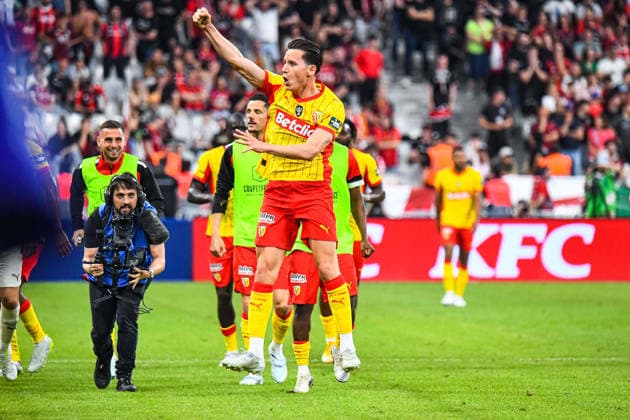 FOOTBALL : RC Lens vs OGC Nice - Coupe de France - Finale - 22 05 2026 Joie des joueurs du RC Lens aprÃ s le but de Florian Thauvin (RC Lens) Saint DenisFrance  Copyright: xBaptistexAutissierx