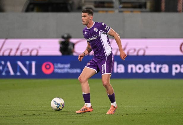 May 22, 2026, Florence, Italy: Fiorentina s defender Robin Gosens in action during the Italian serie A soccer match ACF Fiorentina vs Atalanta BC at Artemio Franchi Stadium in Florence, Italy, 22 May 2026.ANSA CLAUDIO GIOVANNINI. ACF Fiorentina Vs Atalanta BC  - ZUMAa110 20260522_zaf_a110_059 Copyright: xClaudioxGiovanninix