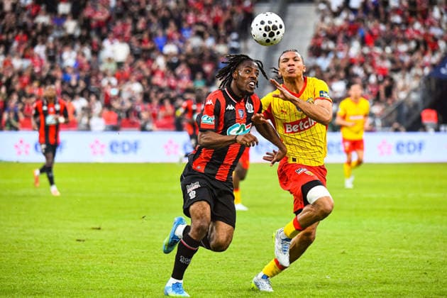 FOOTBALL : RC Lens vs OGC Nice - Coupe de France - Finale - 22 05 2026 Elye Wahi (OGC Nice) IsmaÃ«lo Ganiou (RC Lens) Saint DenisFrance  Copyright: xBaptistexAutissierx