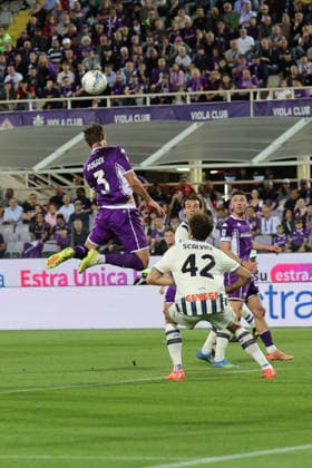 ACF Fiorentina v Atalanta - Campionato Serie A Daniele Rugani of ACF Fiorentina tries to direct a header towards the target during the Italian Serie A football match between ACF Fiorentina and Atalanta, on May 22 ,2026 at the Artemio-Franchi stadium in Florence. Firenze FI Italy  Copyright: xAndreaxMartinix originalFilename:martini-acffiore260522_nprVD.jpg