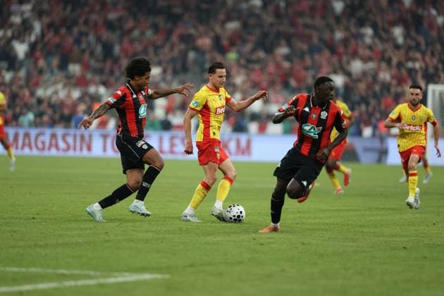 FINALE CDF - RC LENS - NICE PHOTOPQR VOIX DU NORD Matthieu BOTTE ; 22 05 2026 ; 20260522. Paris. foot direct Lens Nice. Photo matthieu botte French Cup final football match between RC Lens and OGC Nice at the Stade de France stadium, in Paris, on May 22, 2026. France  Copyright: xPHOTOPQR VOIXxDUxNORD MAXPPPxMatthieuxBOTTEx 20260522VDN3214 20260522VDN3214