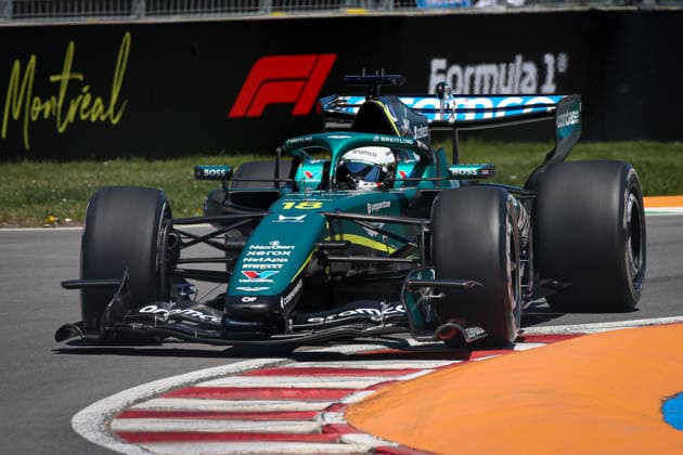 (18) Lance Stroll - Aston Martin Aramco F1 Team during the Free Practice of Formula 1 AWS Canadian Grand Prix 2026 at Circuit Gilles Villeneuve in Montreal, Canada. Round 7 of the 2026 FIA Formula One World Championship, WM, Weltmeisterschaft held May 22-24, 2026. The Circuit Gilles Villeneuve on Ile Notre-Dame in Montreal, named after the legendary Ferrari driver, hosts the Sprint format for the seventh round. This event weekend features the F1 Sprint format, with a Sprint Shootout and Sprint Race in addition to the standard qualifying session and Grand Prix. Formula 1 AWS Canadian Grand Prix 2026 - Round 7 - Circuit Gilles Villeneuve F1-2026-R07-CAN