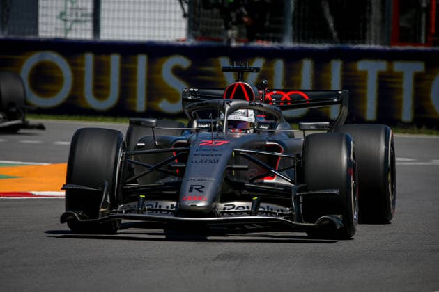 (27) Nico Hulkenberg - Audi Revolut F1 Team during the Free Practice of Formula 1 AWS Canadian Grand Prix 2026 at Circuit Gilles Villeneuve in Montreal, Canada. Round 7 of the 2026 FIA Formula One World Championship, WM, Weltmeisterschaft held May 22-24, 2026. The Circuit Gilles Villeneuve on Ile Notre-Dame in Montreal, named after the legendary Ferrari driver, hosts the Sprint format for the seventh round. This event weekend features the F1 Sprint format, with a Sprint Shootout and Sprint Race in addition to the standard qualifying session and Grand Prix. Formula 1 AWS Canadian Grand Prix 2026 - Round 7 - Circuit Gilles Villeneuve F1-2026-R07-CAN