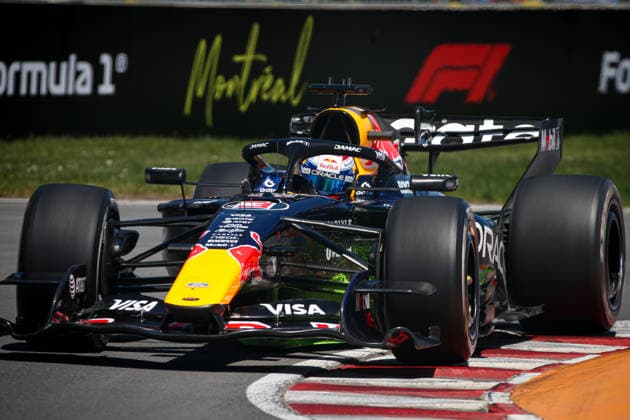 (3) Max Verstappen - Oracle Red Bull Racing during the Free Practice of Formula 1 AWS Canadian Grand Prix 2026 at Circuit Gilles Villeneuve in Montreal, Canada. Round 7 of the 2026 FIA Formula One World Championship, WM, Weltmeisterschaft held May 22-24, 2026. The Circuit Gilles Villeneuve on Ile Notre-Dame in Montreal, named after the legendary Ferrari driver, hosts the Sprint format for the seventh round. This event weekend features the F1 Sprint format, with a Sprint Shootout and Sprint Race in addition to the standard qualifying session and Grand Prix. Formula 1 AWS Canadian Grand Prix 2026 - Round 7 - Circuit Gilles Villeneuve F1-2026-R07-CAN