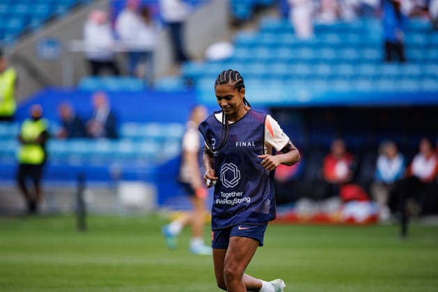 Esmee Brugts seen during the FC Barcelona, Barca Femeni Official Training Session before UEFA Womens Champions League 2026 final (Maciej Rogowski Ball Raw Images) Oslo Ullevaal Stadion Norway Copyright: xMaciejxRogowskix maciejrogowski_22052026_fcbarcelona-18