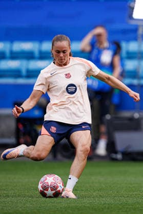 Ewa Pajor seen during the FC Barcelona, Barca Femeni Official Training Session before UEFA Womens Champions League 2026 final (Maciej Rogowski Ball Raw Images) Oslo Ullevaal Stadion Norway Copyright: xMaciejxRogowskix maciejrogowski_22052026_fcbarcelona-28