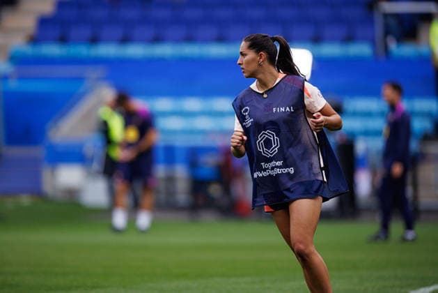 Francisca Kika Nazareth seen during the FC Barcelona, Barca Femeni Official Training Session before UEFA Womens Champions League 2026 final (Maciej Rogowski Ball Raw Images) Oslo Ullevaal Stadion Norway Copyright: xMaciejxRogowskix maciejrogowski_22052026_fcbarcelona-21