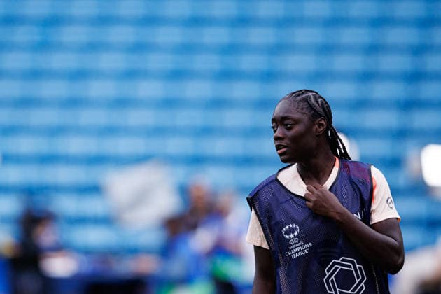 Aicha Camara seen during the FC Barcelona, Barca Femeni Official Training Session before UEFA Womens Champions League 2026 final (Maciej Rogowski Ball Raw Images) Oslo Ullevaal Stadion Norway Copyright: xMaciejxRogowskix maciejrogowski_22052026_fcbarcelona-32