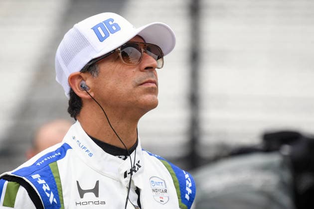 INDIANAPOLIS, IN - MAY 24: Helio Castroneves (06) Cliffs Meyer Shank w Curb-Agajanian Honda looks on before practice on NTT IndyCar, Indy Car, IRL, USA Series Miller Lite Carb Day on May 22, 2026, at the Indianapolis Motor Speedway in Indianapolis, Indiana. (Photo by Michael Allio Icon Sportswire) AUTO: MAY 22 NTT IndyCar Series Miller Lite Carb Day EDITORIAL USE ONLY Icon116260522005