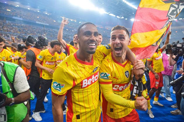 FOOTBALL : RC Lens vs OGC Nice - Coupe de France - Finale - 22 05 2026 Wesley SaÃ¯d (RC Lens) Ruben Aguilar (RC Lens) Saint DenisFrance  Copyright: xBaptistexAutissierx
