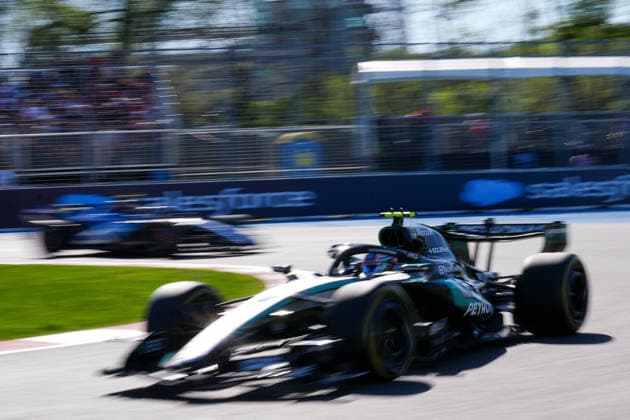 F1 Grand Prix of Canada - Sprint Qualifying MONTREAL, QUEBEC - MAY 22 : Kimi Antonelli of Italy and Mercedes-AMG Petronas F1 teamdrives during the Sprint Qualifying ahead of F1 Grand Prix of Canada at Circuit Gilles Villeneuve in Montreal, Quebec, Canada on May 22, 2026. Mert Alper Dervis Anadolu Montreal Canada. Editorial use only. Please get in touch for any other usage.  Copyright: x2026xAnadoluxMertxAlperxDervisx