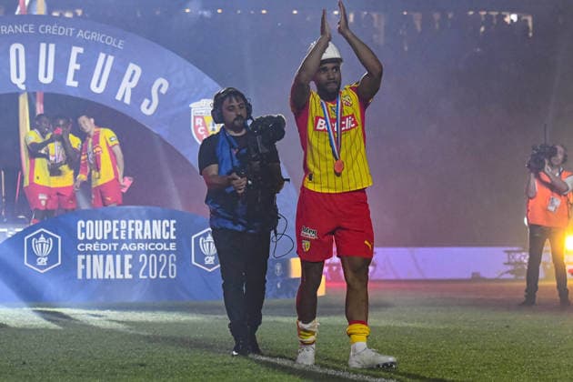FOOTBALL : RC Lens vs OGC Nice - Coupe de France - Finale - 22 05 2026 Matthieu Udol (RC Lens) Saint DenisFrance  Copyright: xBaptistexAutissierx