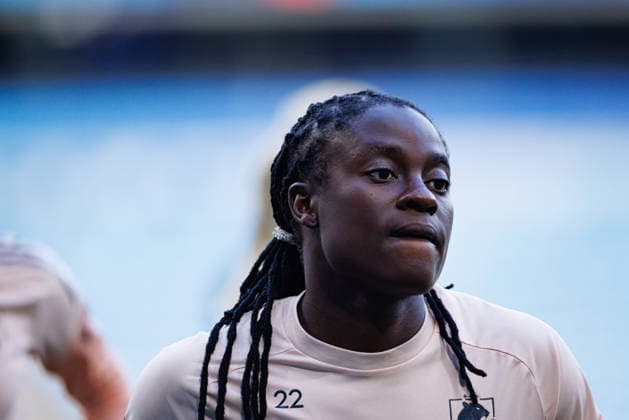 Tabitha Chawinga seen during the OL Lyonnes Official Training Session before UEFA Womens Champions League 2026 final (Maciej Rogowski Ball Raw Images) Oslo Ullevaal Stadion Norway Copyright: xMaciejxRogowskix maciejrogowski_22_05_2026_lyoness-12