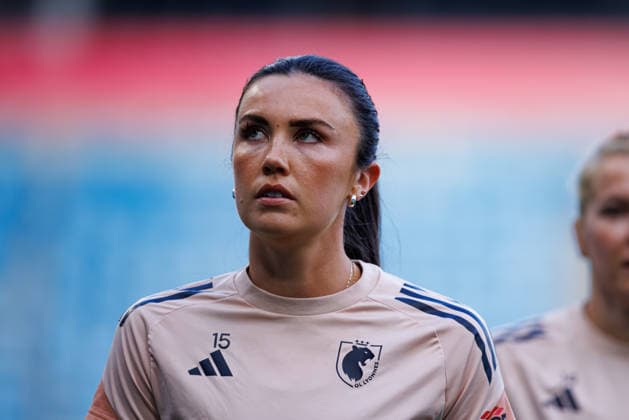 Ingrid Engen seen during the OL Lyonnes Official Training Session before UEFA Womens Champions League 2026 final (Maciej Rogowski Ball Raw Images) Oslo Ullevaal Stadion Norway Copyright: xMaciejxRogowskix maciejrogowski_22_05_2026_lyoness-24