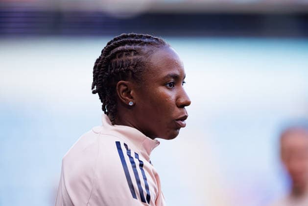 Vicki Becho seen during the OL Lyonnes Official Training Session before UEFA Womens Champions League 2026 final (Maciej Rogowski Ball Raw Images) Oslo Ullevaal Stadion Norway Copyright: xMaciejxRogowskix maciejrogowski_22_05_2026_lyoness-33