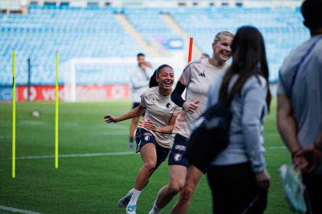 Selma Bacha seen during the OL Lyonnes Official Training Session before UEFA Womens Champions League 2026 final (Maciej Rogowski Ball Raw Images) Oslo Ullevaal Stadion Norway Copyright: xMaciejxRogowskix maciejrogowski_22_05_2026_lyoness-36