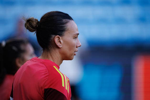 Christiane Endler seen during the OL Lyonnes Official Training Session before UEFA Womens Champions League 2026 final (Maciej Rogowski Ball Raw Images) Oslo Ullevaal Stadion Norway Copyright: xMaciejxRogowskix maciejrogowski_22_05_2026_lyoness-46