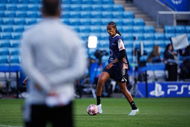 Wendie Renard seen during the OL Lyonnes Official Training Session before UEFA Womens Champions League 2026 final (Maciej Rogowski Ball Raw Images) Oslo Ullevaal Stadion Norway Copyright: xMaciejxRogowskix maciejrogowski_22_05_2026_lyoness-62