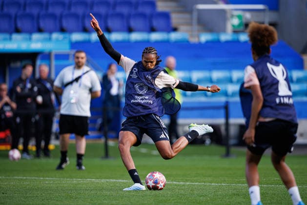 Wendie Renard seen during the OL Lyonnes Official Training Session before UEFA Womens Champions League 2026 final (Maciej Rogowski Ball Raw Images) Oslo Ullevaal Stadion Norway Copyright: xMaciejxRogowskix maciejrogowski_22_05_2026_lyoness-63