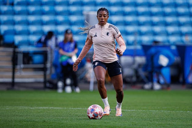 Ashley Lawrence seen during the OL Lyonnes Official Training Session before UEFA Womens Champions League 2026 final (Maciej Rogowski Ball Raw Images) Oslo Ullevaal Stadion Norway Copyright: xMaciejxRogowskix maciejrogowski_22_05_2026_lyoness-74