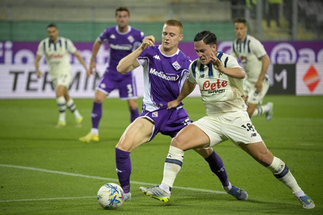 Fußball, Italien, AC Florenz - Atalanta Bergamo IPA84983044 - GIACOMO RASPADORI during ACF Fiorentina vs Atalanta BC, Italian soccer Serie A match in Florence, Italy, May 22 2026  Copyright: xJacopoxCane IPAxSportx xx 84983044