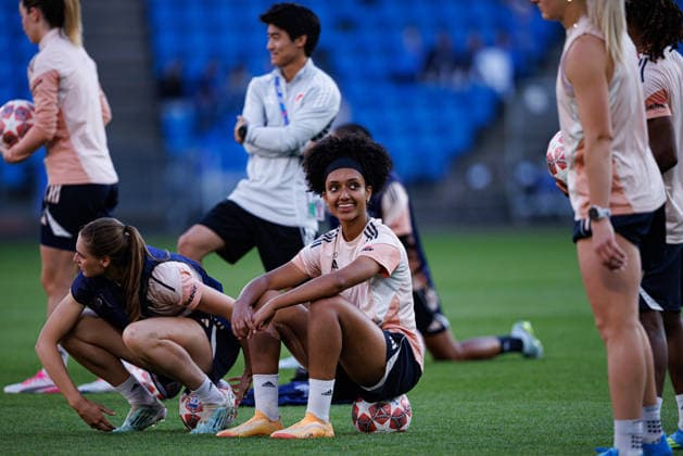 Lily Yohannes seen during the OL Lyonnes Official Training Session before UEFA Womens Champions League 2026 final (Maciej Rogowski Ball Raw Images) Oslo Ullevaal Stadion Norway Copyright: xMaciejxRogowskix maciejrogowski_22_05_2026_lyoness-97