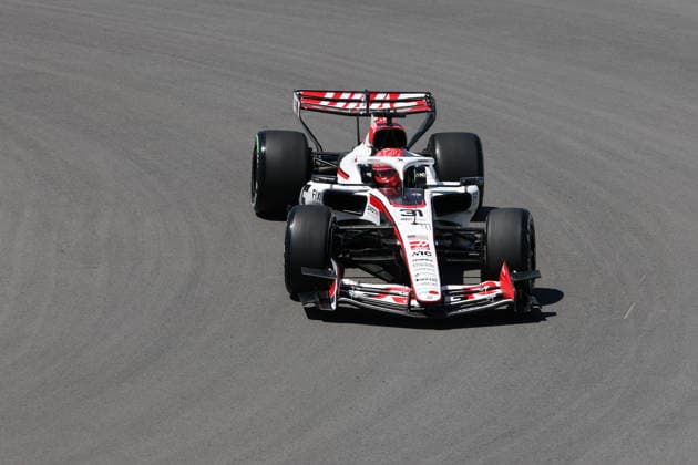 RECORD DATE NOT STATED 22nd May 2026; Circuit Gilles Villeneuve, Montreal, Quebec, Canada; 2026 FIA Formula 1 Canadian Grand Prix, Free Practice Day; Esteban Ocon (31) of France and TGR Haas F1 Team on turn 10 ArtxVega