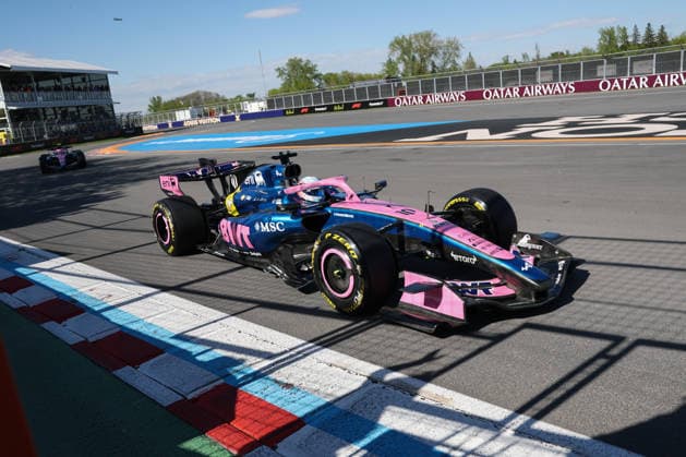 RECORD DATE NOT STATED 22nd May 2026; Circuit Gilles Villeneuve, Montreal, Quebec, Canada; 2026 FIA Formula 1 Canadian Grand Prix, Free Practice Day; Pierre Gasly (10) of France and BWT Alpine Formula One Team in front of the wall of champions ArtxVega