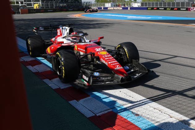 RECORD DATE NOT STATED 22nd May 2026; Circuit Gilles Villeneuve, Montreal, Quebec, Canada; 2026 FIA Formula 1 Canadian Grand Prix, Free Practice Day; Charles Leclerc (16) of Monaco and Scuderia Ferrari HP gets close to the wall of champions ArtxVega