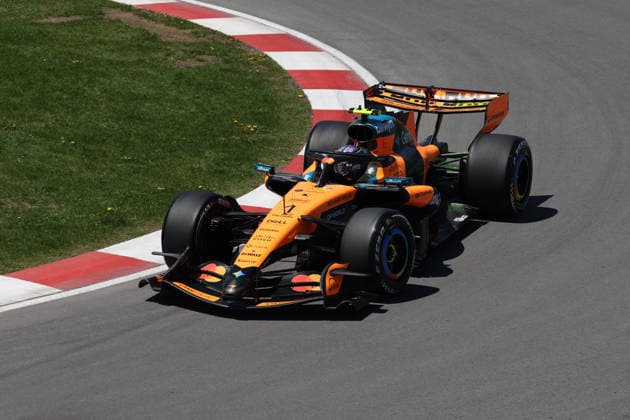 RECORD DATE NOT STATED 22nd May 2026; Circuit Gilles Villeneuve, Montreal, Quebec, Canada; 2026 FIA Formula 1 Canadian Grand Prix, Free Practice Day; Lando Norris (1) of Great Britain and McLaren Mastercard F1 Team at the exit of turn 10 ArtxVega