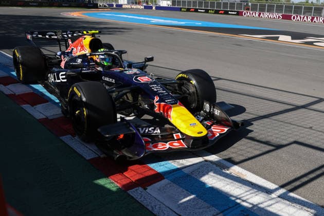 RECORD DATE NOT STATED 22nd May 2026; Circuit Gilles Villeneuve, Montreal, Quebec, Canada; 2026 FIA Formula 1 Canadian Grand Prix, Free Practice Day; Isack Hadjar (6) of France and Oracle Red Bull Racing at the wall of champions ArtxVega
